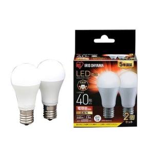 LED電球 E17 広配光 40形相当 電球色 2個セット　　LDA4L-G-E17-4T62P