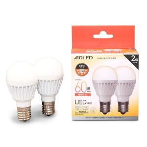 LED電球 E17 広配光 60形相当 電球色 2個セット（20000時間）×10個　　LDA6L-G-E17-6T6-E2P