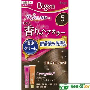 ビゲン　香りのヘアカラークリーム　５　ブラウン　40g+40g｜kenjoy
