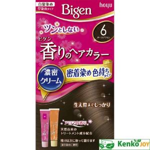 ビゲン　香りのヘアカラークリーム　６　ダークブラウン　40g+40g｜kenjoy