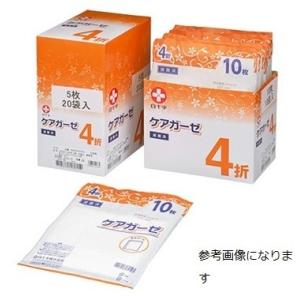 白十字 滅菌尺角ガーゼ ケアガーゼ 4折 ( 2枚*40袋入 )/ : 爽快