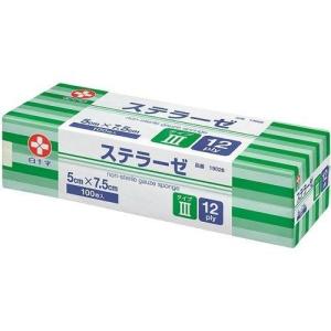 ステラーゼ　５×７．５　未滅菌　タイプIII　１９０２６　１２Ｐｌｙ　１００枚