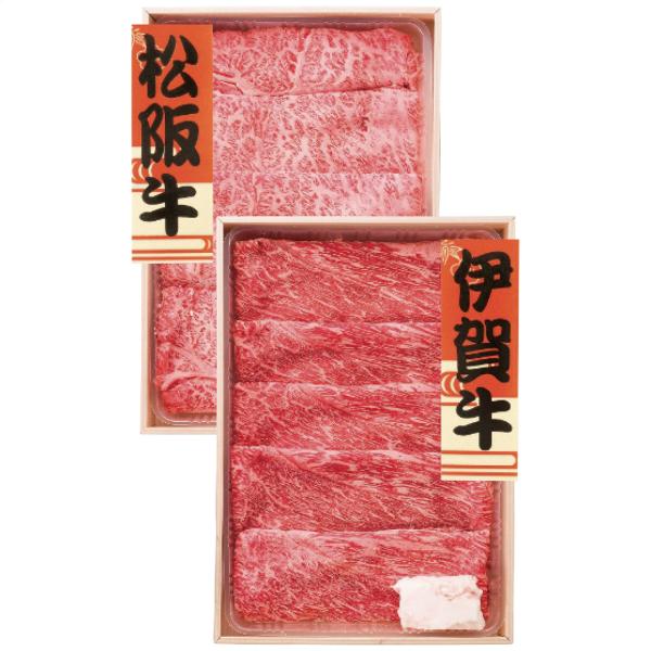 送料無料　2024年お中元おすすめ　松阪牛＆伊賀牛　すき焼き食べ比べセット（US40-MA/KRS4...