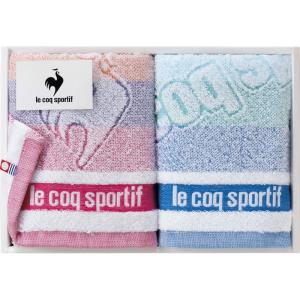 le coq sportif　ルコック ビッグロゴ フェイスタオル2P（LQ2302 FT2P）○4｜kenjya-gift