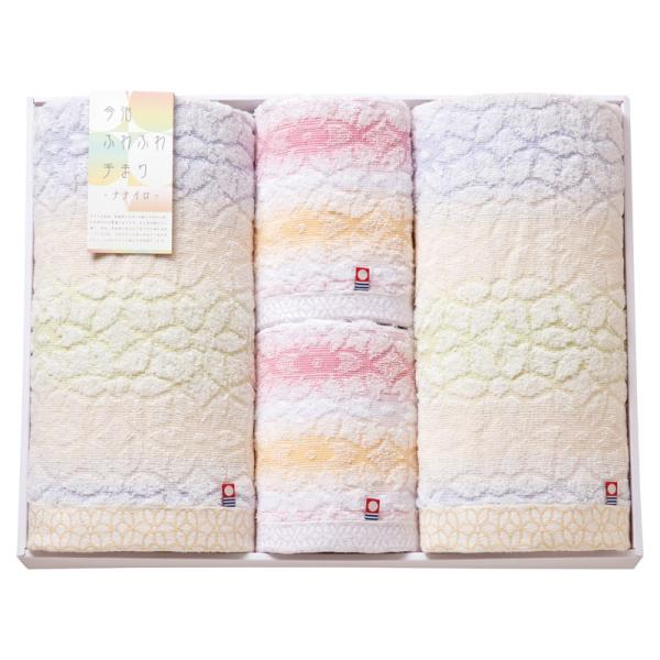 50％OFF　今治ふわふわ手まり バスタオル2P&amp;フェイスタオル2P（CFTB-1001）（期間限定...