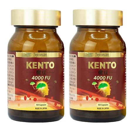 KIRA LABO プレミアム健豆 KENTO 4000FU 120粒 2本セット
