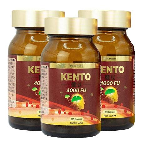KIRA LABO プレミアム健豆 KENTO 4000FU 120粒 3本セット