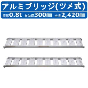 日軽金アクト アルミブリッジ 0.8t 2本セット アングル式 08-C6-30 建 