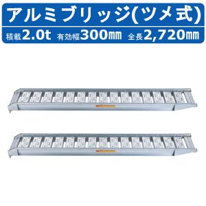 昭和ブリッジ アルミブリッジ 0.5t 2本セット SBA-180-25-0.5 ツメ