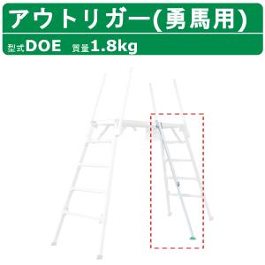 ナカオ 補助手すり HE-900 1本 足場台 ESK用 勇馬用 勇馬 適用機種 ESK 