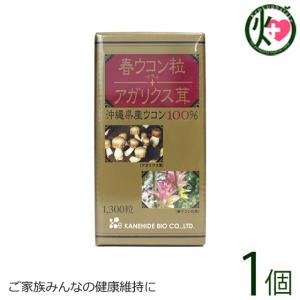 春ウコン粒＋アガリクス茸 1300粒（約60日分）×1個 沖縄 健康｜kenko-batake