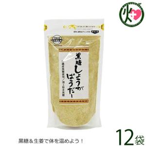 黒糖しょうがぱうだー 200g×12袋 黒糖本舗垣乃花 沖縄 土産 人気 黒砂糖 生姜入り 粉末タイプ ミネラルたっぷり 食物繊維