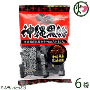 沖縄黒飴 100g×6袋 海邦商事 沖縄 土産 人気 黒糖菓子 個包装 あめ ミネラル豊富