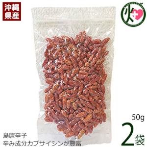 日本一辛い 鬼辛 琉球乾燥とうがらし 50g×2袋 真常 沖縄 島唐辛子 鷹の爪 人気 カプサイシン 血行促進 食欲増進｜けんこう畑