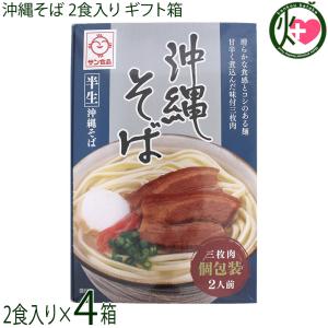 半生 沖縄そば 2食×4箱 ギフト箱入り サン食品｜kenko-batake