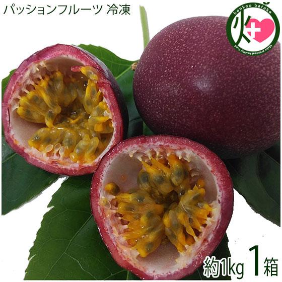 沖縄県産 パッションフルーツ 冷凍 約1kg 13〜16玉×1箱 サンチャイルド農園
