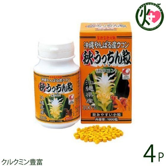 秋ウコン 秋うっちん粒　1000粒入×4P 二日酔い防止に