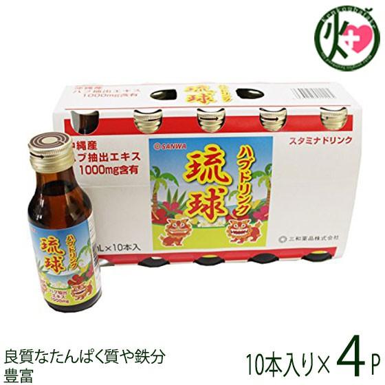 ハブドリンク琉球 100ml×10本入り×4P スタミナドリンク