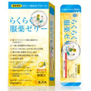 龍角散 らくらく服薬ゼリー　レモン味　25ｇ×6本入｜健康デパート.com