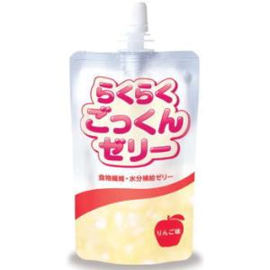 らくらくごっくんゼリー りんご味 150ｇ× 24 ニュートリー　送料無料【栄養】｜kenko-depart