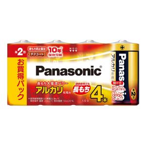 Panasonic アルカリ乾電池単二4本シュリンクパック LR14XJ/4SW｜kenko-ex2