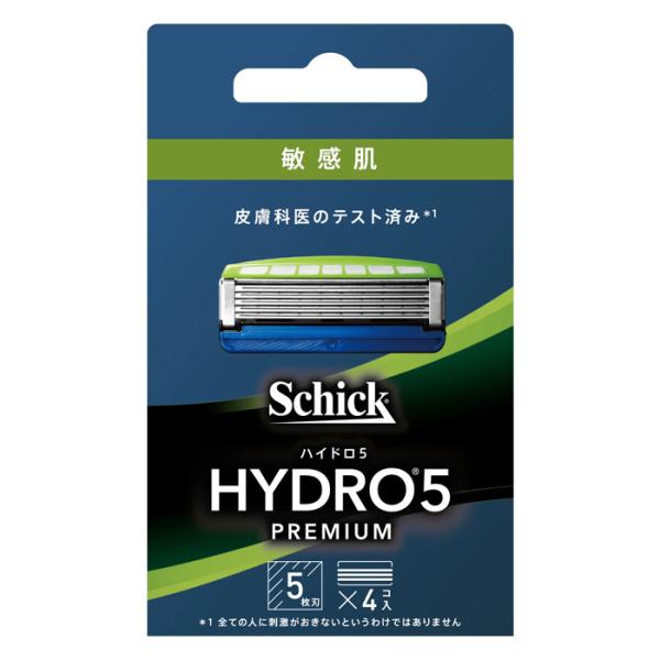 Schick シック ハイドロ5 プレミアム 敏感肌 替刃(4個入)(剃刀 かみそり 髭剃り ひげそ...