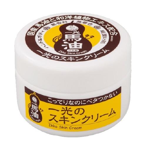 一光馬油 スキンクリーム 210g イッコー(ジャータイプ)全身用 無香料 無着色 IKKO