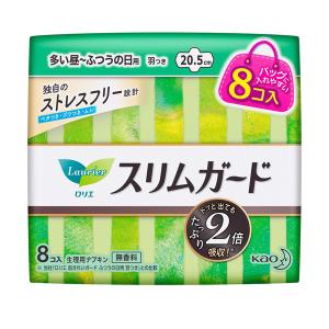 [花王]ロリエ スリムガード 多い昼〜ふつうの日用 羽つき ミニパック 8個入［医薬部外品］(生理用品 ナプキン)｜kenko-ex2