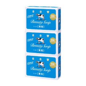 [牛乳石鹸]カウブランド 青箱 バスサイズ （130g×3コパック）(石けん・せっけん)｜kenko-ex2