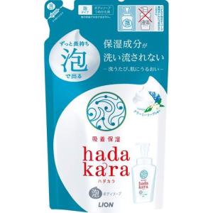 [ライオン]hadakara(ハダカラ) ボディソープ 泡タイプ クリーミーソープの香り 詰替440ml｜kenko-ex2