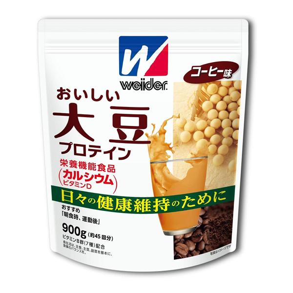 森永製菓 おいしい大豆プロテイン コーヒー味 900g 約45回分 [36JMM84500]