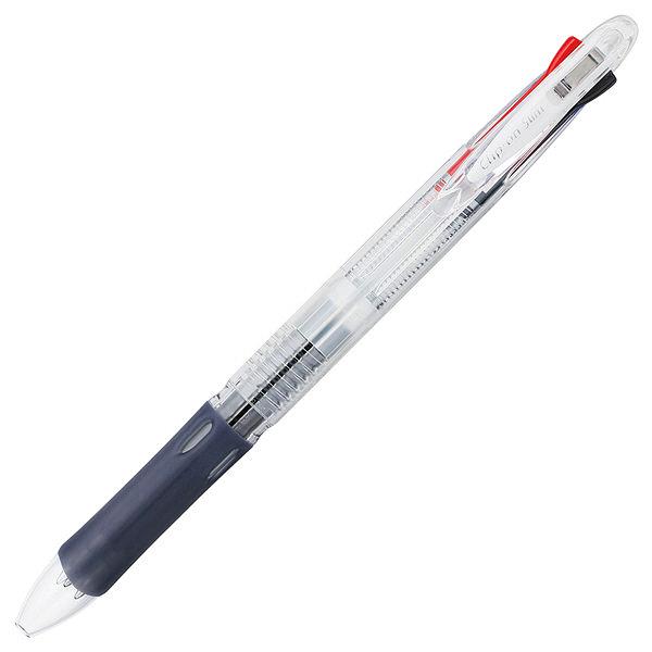 【ゆうパケット配送対象】[ゼブラ]クリップオンスリム 3色ボールペン 0.7mm 透明[B3A5-C...