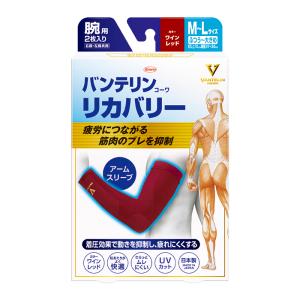 バンテリンコーワ　リカバリー　腕用　2枚入り バンテリンコーワリカバリークール腕用 M-L ライトブルー 2枚入 (1個
