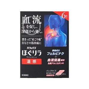 ライオン ハリックス ほぐリラ 温感 6枚入り【SM】(第2類医薬品)(ゆうパケット配送対象)