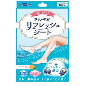 足スッキリ！さわやかリフレッシュシート 18枚(足すっきり むくみ 休足