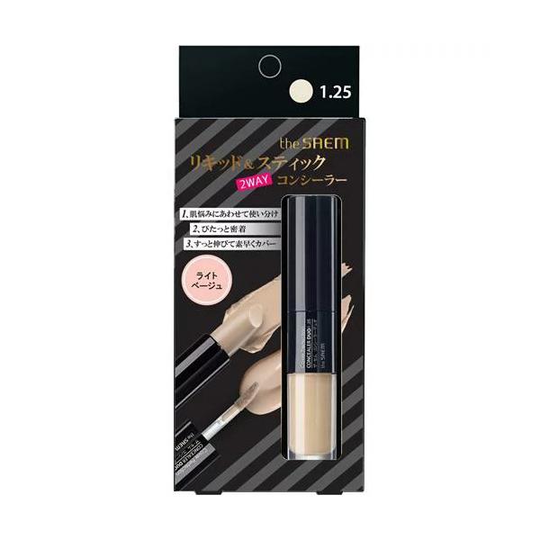 【ゆうパケット配送対象】theSAEM ザ・セム CPコンシーラー デュオ 1.25:ライトベージュ...