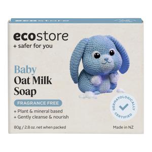 【ゆうパケット配送対象】[ecostore]エコストア ベビーオートミルクソープ 80g(赤ちゃん用せっけん 石けん 石鹸 オーツミルク)(ポスト投函 追跡ありメール便)