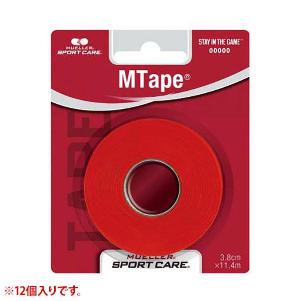Mueller(ミューラー)Mテープチームカラー 38mm スカーレット 12個入り サポート メン...