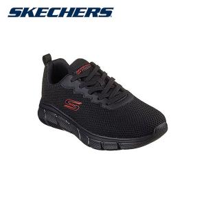 【送料無料】Skechers スケッチャーズ メンズ ワイドサイズ ボブス スポート B フレックス - チル エッジ ブラック BOBS B FLEX-CHILL EDGE 118106W｜kenko-ex2