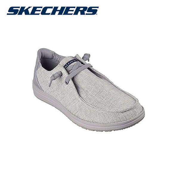 【送料無料】Skechers スケッチャーズ メンズ カジュアル リラックスドフィット グレー メル...