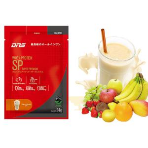 【ゆうパケット配送対象】DNS ディーエヌエス ホエイプロテイン スーパープレミアム SP フルーツミックス風味 34g x1個 プロテイン ホエイ ホエイプロテイン ・