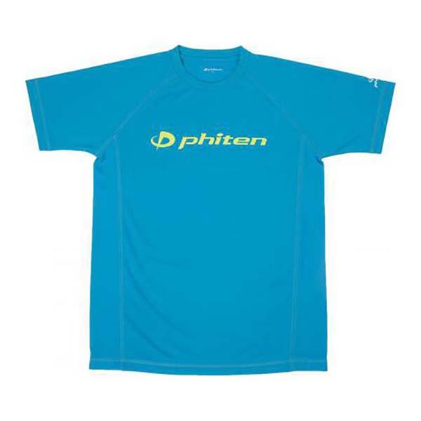 ファイテン PHITEN ユニセックス RAKUシャツSPORTS 半袖 ロゴ入り Tシャツ ターコ...