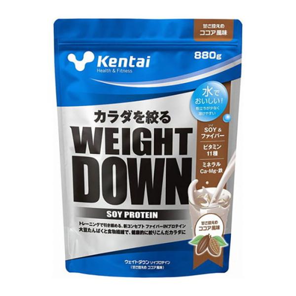 Kentai ケンタイ ウエイトダウン ソイプロテイン SOY ココア風味 880g(トレーニング ...