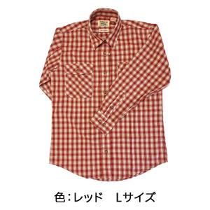 【ゆうパケット配送!送料無料】【在庫限り!大特価】Osborne Bridge(オズボーンブリッジ) チェック柄 ワイシャツ レッド(G) Lサイズ 4621-6008 ぽっきり価格【・