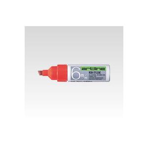 アートライン油性マーカー [K-50] 1本 角６(６．０ｍｍ) インク色：赤 (ゆうパケット配送対...