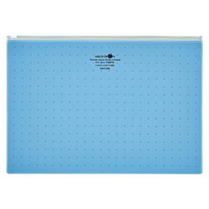 リヒトラブ AQUA DROPs クリヤーケース A4判(青) F-53038