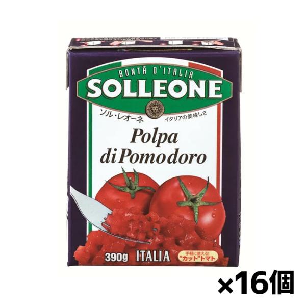 ソル・レオーネ ダイストマト (テトラ) 390gx16個(完熟 イタリア産トマト 紙パック)