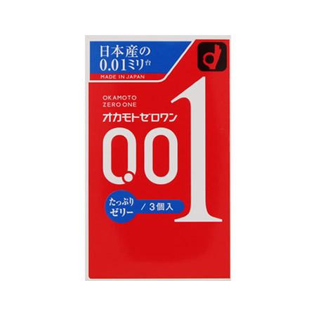 オカモト ゼロワン たっぷりゼリー 3個入 管理医療機器(ゆうパケット配送対象)