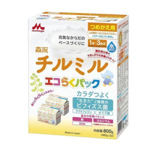 森永乳業 チルミル エコらくパック 詰替え 400g×2袋(粉ミルク)｜kenko-ex