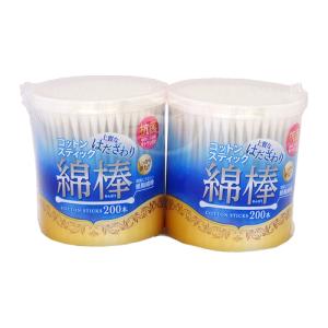 コットンスティック綿棒 200本入2個パック